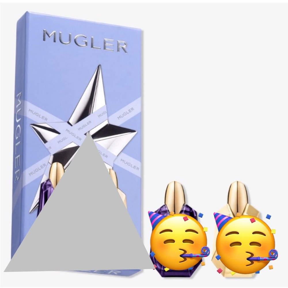 Empty Mugler Alien 2 Empty Bottles Set NIB